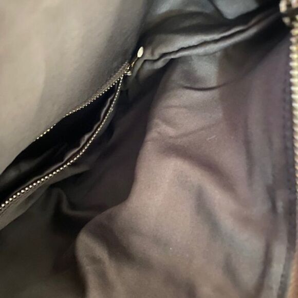 CACHE Gold Studded Fold-over Crossbody bag with Bamboo Closure EUC - Picture 4 of 4